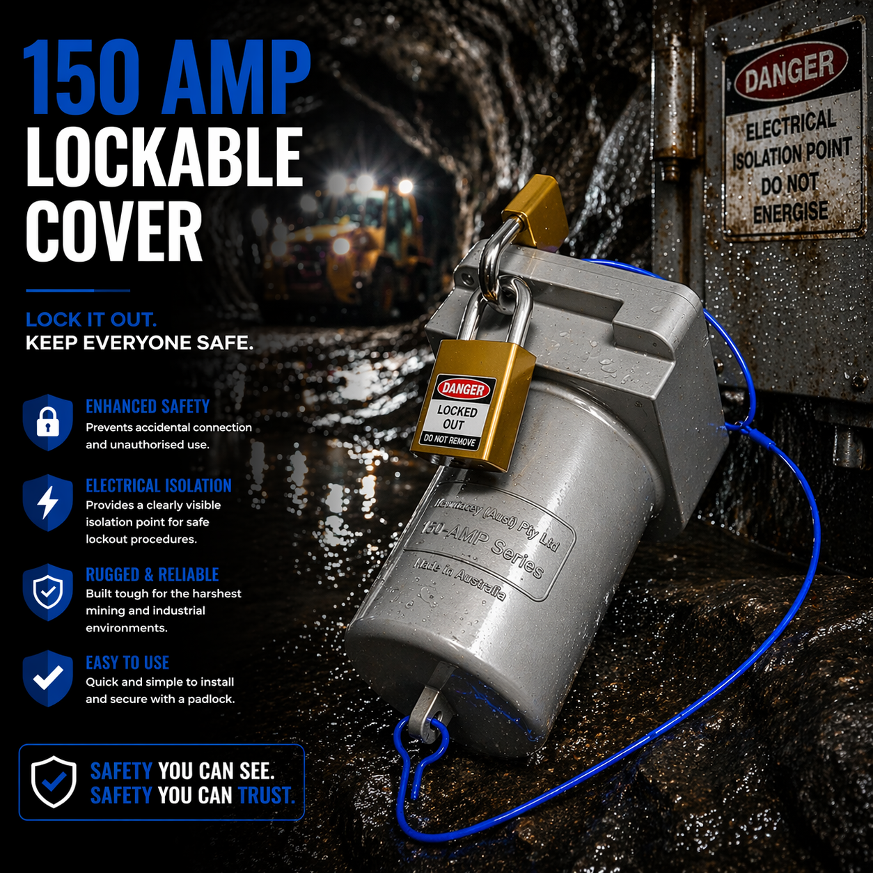 New Macey 150A Lockable Cover