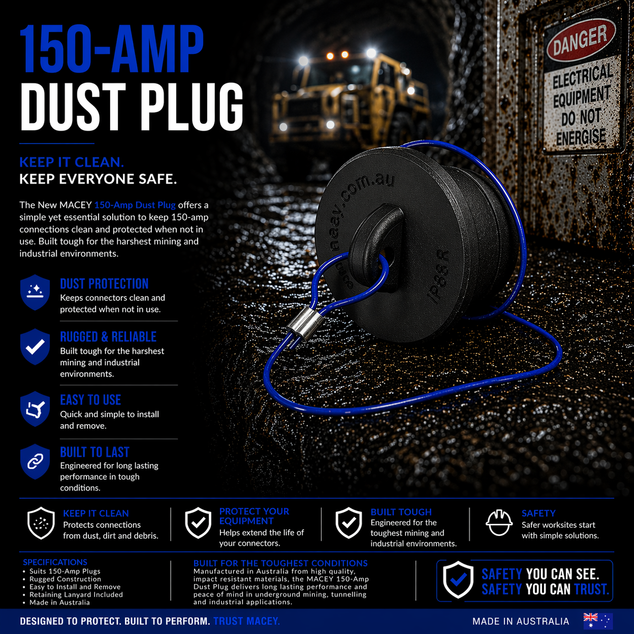 New Macey 150A Dust Plug